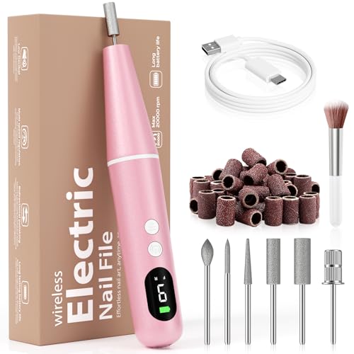Nail Drill, Electric Nail File, Electric Nail Drill, Nail Files, Nail Files (Pink)