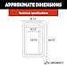 Lippert Components 806621 Thin Shade Complete Window Kit for RV Entry Doors, Black