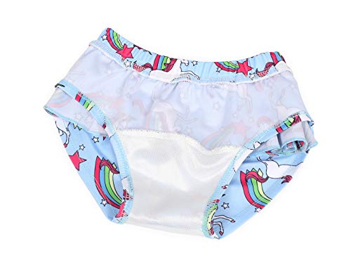 Cotrio Girls Unicorn Rainbow Swimsuits Bikini Set 2-Piece Ruffle Bathing Suit Kids Tankini Swimwear Holiday Beach Swimming Suits (3-4 Years, Blue, 110) #TOP5