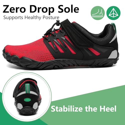 Image of SAGUARO Womens Mens Barefoot Shoes Minimalist Trail Runner Wide Toe Box Zero Drop Outdoor Cross Training Shoe