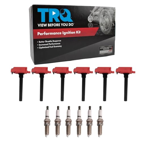 TRQ Ignition Coil & Spark Plug Kit Iridium Compatible with 2016-2020 Jeep Grand Cherokee 2018-2020 Jeep Wrangler 2016-2021 Dodge Durango 2019-2021 Ram 1500 2021 Ram 1500 Classic Only for 3.6L V6