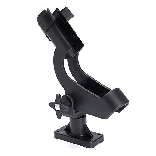 Hiumi Adjustable Rotatable Plastic Fishing Rod 3 Mount Rack Holder Bracket Boat Canoeing Rowing Mount Kit Kayak Side Rod Holder (1)