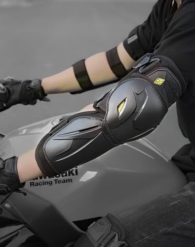 Rodilleras y coderas de moto ajustables para protección de motocross 6