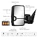Towing Mirror for Silverado Sierra -Compatible with 2014-2018 Chevy Silverado GMC Sierra With Power Operated Heated Glass Turn Signal Light&Running Light Driver&Passenger Sides