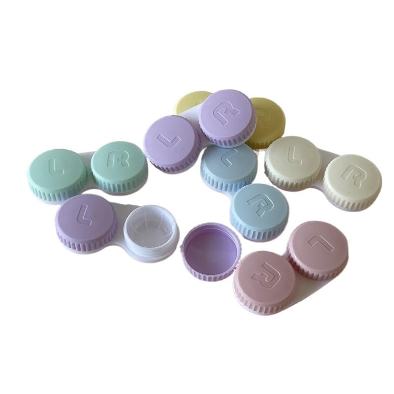 Astuccio per lenti a contatto, Custodia for lenti a contatto Scatola da 50 pezzi Contenitore viaggio Mini custodia for a