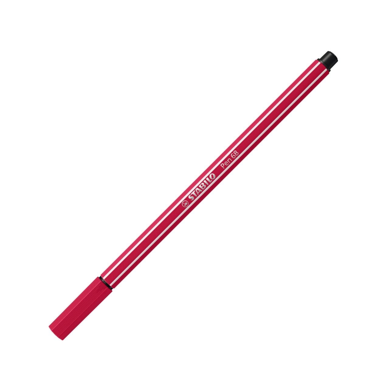 Stabilo Pen 68, 1 Piece of Felt tip, Middle tip Red Rojo Oscuro — image 1