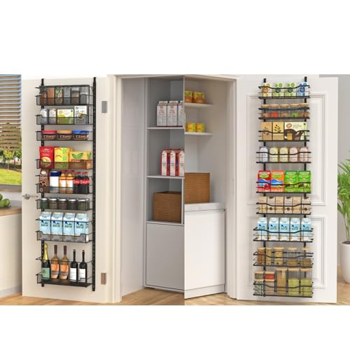 VyGrow Over the Door Pantry Organizer, 9-Tier with Adjustable Baskets,
