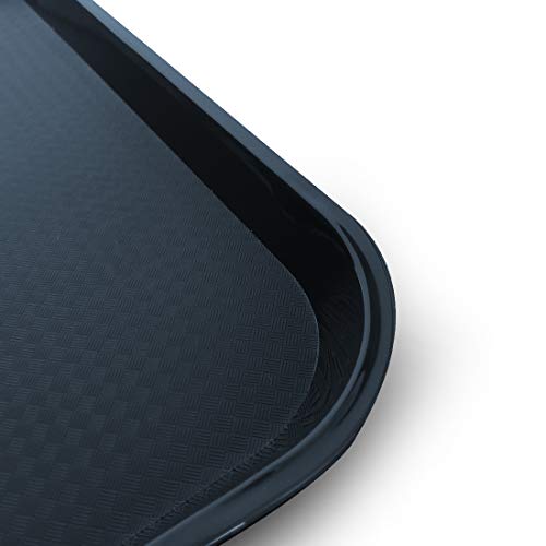 Image of Plastic Enrich Service Tray(Pack Of 6 Pcs) Black 16 * 12 Inches, Rectangular
