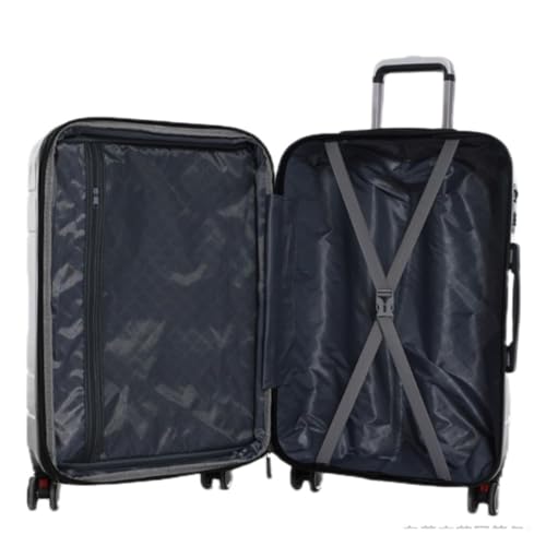 Luggage Sets Large Capacity Suitcase Set Silent Universal Wheel Suitcase Double Zipper Double Handle Expandable Trolley Case Suitcase(Black)3