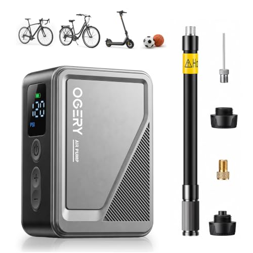 OGERY Mini Electric Bike Pump