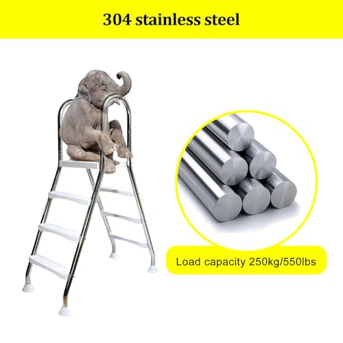 Escalera para piscina con 3 peldaños acero inoxidable 304 miniatura 4