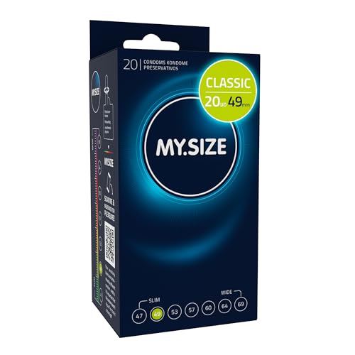 MY.SIZE Paquete de 20 preservativos tamaño 1 49 mm