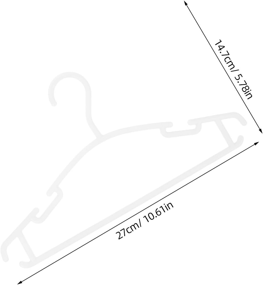 40pcs Kids Hangers: Thickened Kids Plastic Hangers - Non-Slip Baby Clothes Racks for Newborn Toddler Infant and Pet Clothes