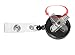 Retractable Badge Holder ID Card Holder Reel with SWIVEL-BACK Alligator Clip Black Pack of 10