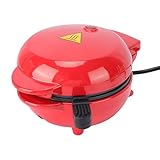 Fockety Kuchenmaschine, Doppelseitig Beheizter Mini-Lava-Kuchenbereiter mit Kontrollleuchte und Antihaftbeschichtung, Elektrische Kuchenmaschine für Frühstück, Snack, Dessert, Waffel (EU-Stecker