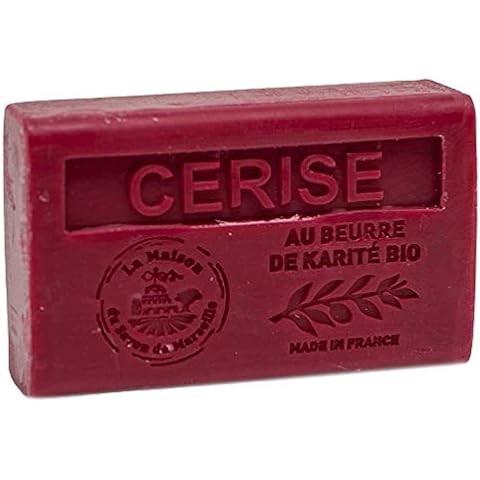 Maison du Savon Cherry Soap with Shea Butter Cover