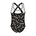 Xpyeesfuen Dragonfly Girl's One Piece Swimsuit Cute Tie Dye Criss Cross Bathing Suit Swimwear Sun Protection, Quick Drying Bathing Suit All-Day Comfort New Models for 2025