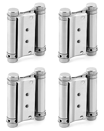 QWORK Heavy Duty Cafe Saloon Bars Door Swing Hinges, 4 Pack 3