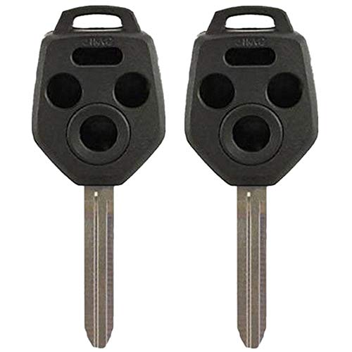 Beefunny Replacement Remote Car Key Shell Case Fob 4 Button for Subaru 2012-2017 Keyway B110 (2)