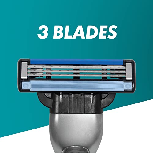 Gillette Mach3 Men's Razor + 12 Razor Blade Refills, 3 Blades for a Smooth Shave, Fits All Mach3 Handles - Image 4