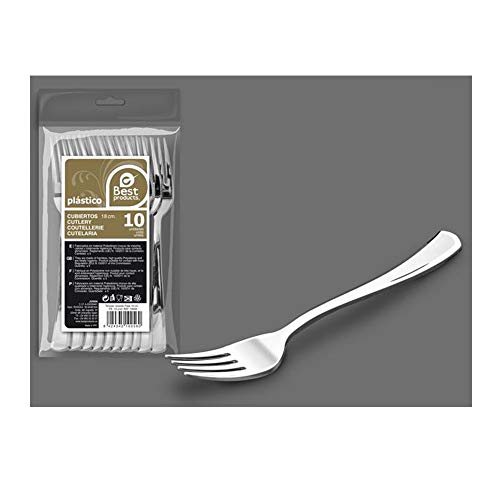 Générique Best Products - 10 FOURCHETTES Argent 18.50CM