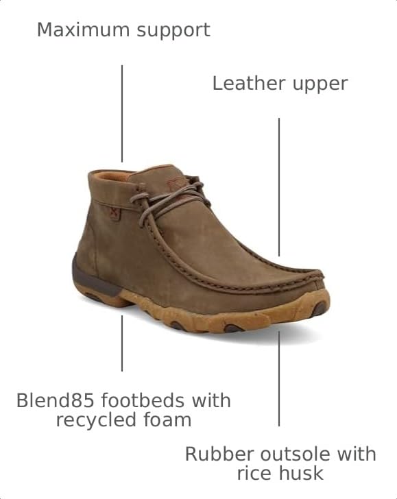 Image of Twisted X Women's Chukka Shitake Driving Moc
