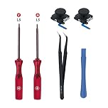 Mcbazel Switch Analog 3D Joystick Replacement & Repair Tool Kit for Switch/OLED/Joy-Con/Lite Controller, 2PCS Joysticks Tri-Wing & Cross Screwdriver Repair Tools(Not for NS2)