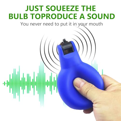 YMTWSRY 6 Stück Handpfeife Sportunterricht, Trillerpfeife Laut Notfall Set Sportpfeifen mit Pfeifen-Schlüsselband Schiedsrichter Pfeife Hand Squeeze Whistles für Sportlehrer Hundetrain