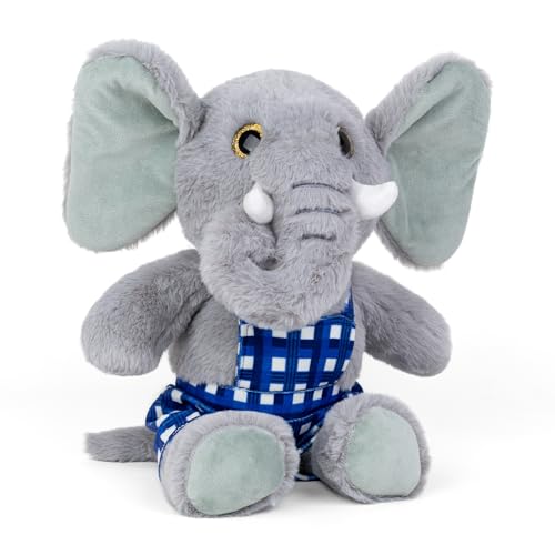 Image of Mirada Huggable Dangri Elephant Soft Toy | Grey Plush Stuffed Animal Gift for Kids & Girls | Soft Toys for Kids, Stuffed Animals, Animal Soft Toys, Cuddle Toy, Baby Gift, Room Decor Plush | 38cm