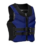 Generic Wassersport-Bootsweste, Auftrieb, verstellbar, Erwachsene, Kajak, Schwimmweste, Hilfe, Angelsport, Sicherheit Erste Hilfe Am Hund Kurs (Blue, XXL)
