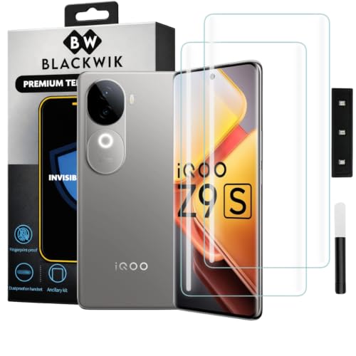 Image of Blackwik UV Curved Tempered Glass for iQOO Z9s | 2-Pack