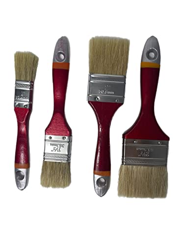 Juego de 12 pinceles planos de 25/38/50/63 mm cada 3 pinceles de pintor