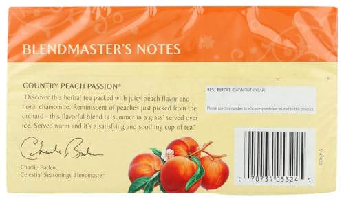 Celestial Seasonings Herbal Tea,Country Peach Passion, (2 Pack) - Image 4
