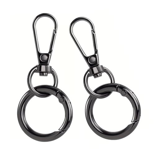 Rebellious Swivels Snaps Ganchos Con Llaveros Metal Flotantes Cierres De Garra De Hummeral Para Llavero Clip Lanyard Joyería Artesanía Metal Snap Ganchos Y Llaveros