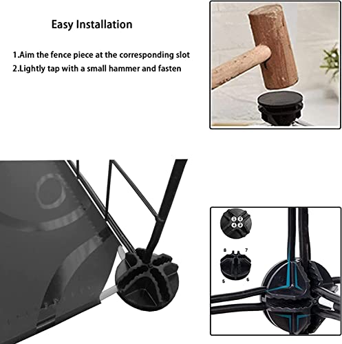 Image of 2 Tier Cat Cage Indoor,Removable Metal Kitten Cages Detachable Ferret Playpen Portable DIY Small Animals Collapsible House for Cats Bunny Puppies Guinea Pig Rabbit Hedgehog Rat(Black)