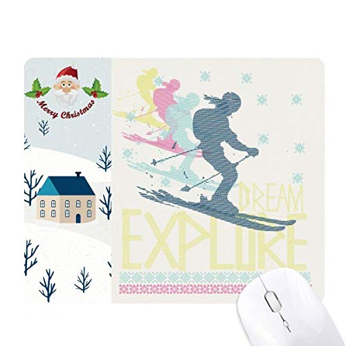 Tapis de souris décoration montagne et ski pour votre bureau à la maison