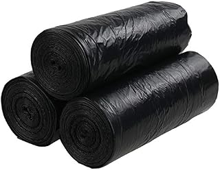 Xowine Kitchen Drawstring Bin Liners, 30 L Black Drawstring Bin Bags, 105 Bags