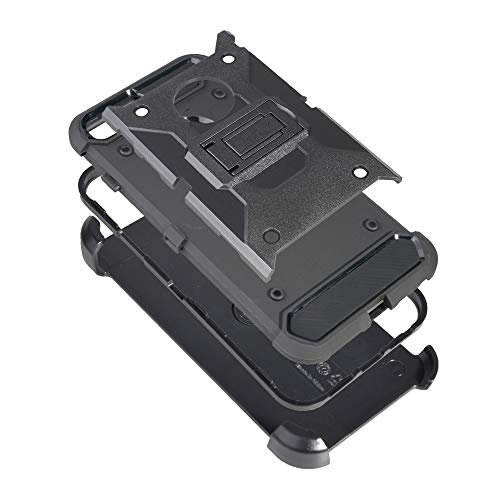 Cocomii Heavy Duty Iphone Se 2022/Se 2020/Iphone 8/7/6 Case - Military Belt Clip Holster - Slim Matte Kickstand Swivel Screen Facein & Out Cover Compatible With Apple Iphone Se 2022/2020/8/7/6 (Black) #TOP1