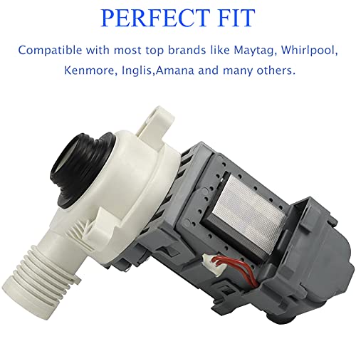 image for TOMOON W10276397 Washer Drain Pump for Whirlpool Kenmore Mayt-ag Washi
