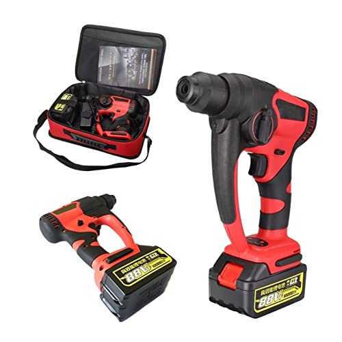 TEMSOOM 88VF Bohrhammer Multifunktions-Elektrobohrhammer Lithium-Elektrohammer Hochleistungs-Bohrmaschine mit Tasche… – Bild 3
