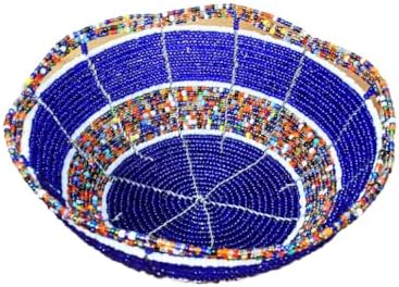 Handmade From Africa - Handmade Beaded Wire Bowl - 6 Inches Diame...