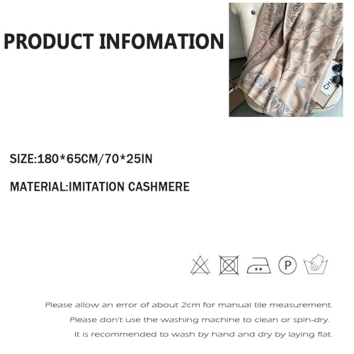 شال باشمينا ملفوف للنساء، وشاح قابل للعكس مناسب كهدية للعطلات، شال شتوي من الباشمينا للنساء فائق النعومة بملمس كشمير