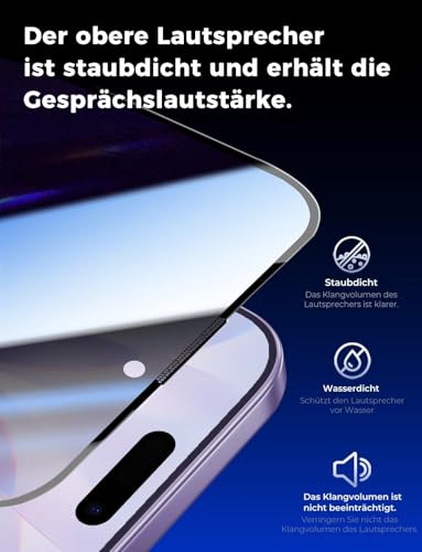 Hengnewro für Samsung Galaxy A57 für Panzerglas, 3 Folie + 3 Kameraschutz – Ansicht 2