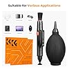 K&F Concept Kit Pulizia per Obiettivo,Set pulizia Fotocamera in 3 Parti per Fotocamere DSLR, Lenti, Filtri, Penna Pulizia Doppia Punta, Soffietto, Panno in microfibra #5