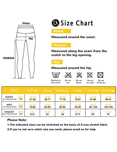 Desol 25”/28” Yoga Leggings With Inner/Side Pockets For Women, High Waisted Workout Pants, Tummy Control Butt Lifting #TOP5