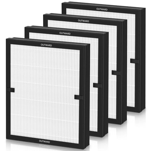 Image of E-200 filter Replacement Compatible with LUNINO E-200 Air purifier for Home Large Room up to 1740sq.ft, 3-Stage Filtration with HEPA Air filter for Dust, Smoke, Dander, Pollen, 4 Pack