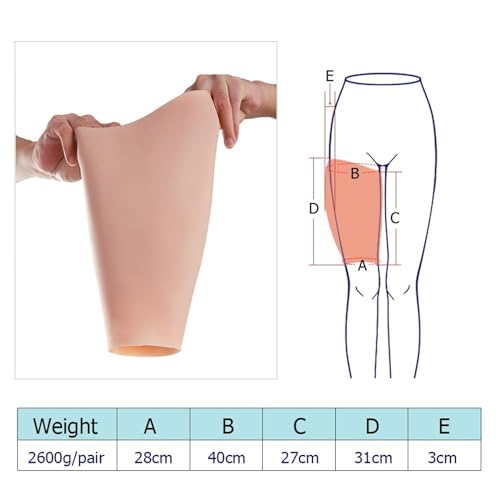 Corrector de muslo de silicona artificial ALKANI miniatura 2