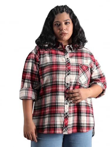 Image of HIGH STAR Women's Cotton Solid Classic Fit Shirt