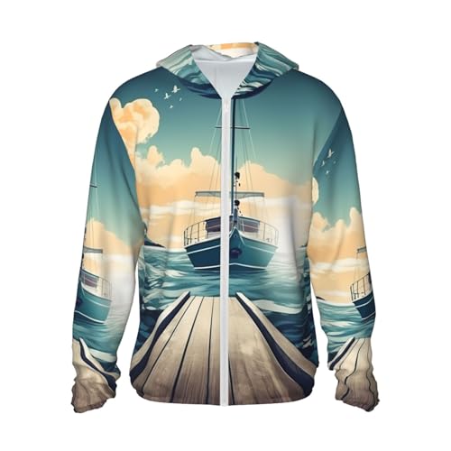 Veste protection solaire UPF 50+ pour vos sorties en bateau et mer