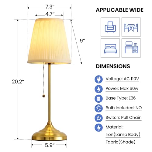 Lámpara de Mesa Moderna para Dormitorio en Oro miniatura 3